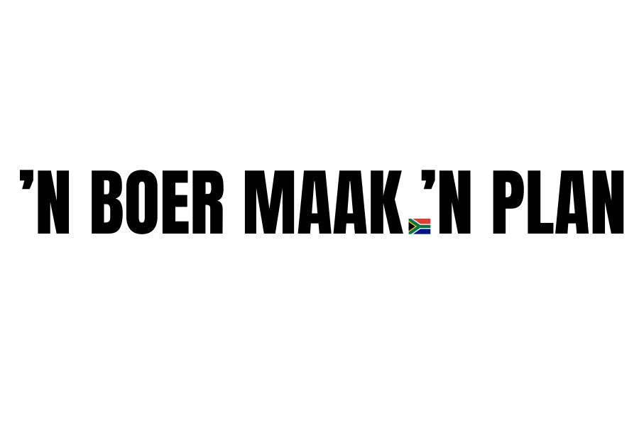 'n Boer Maak 'n Plan - Sticker