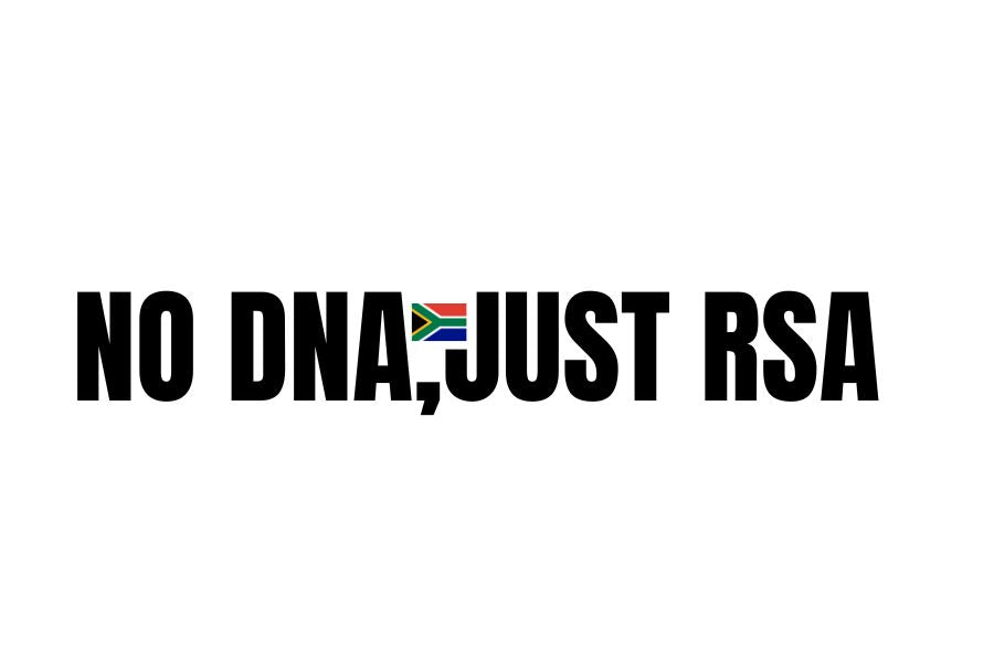 No DNA, Just RSA - Sticker